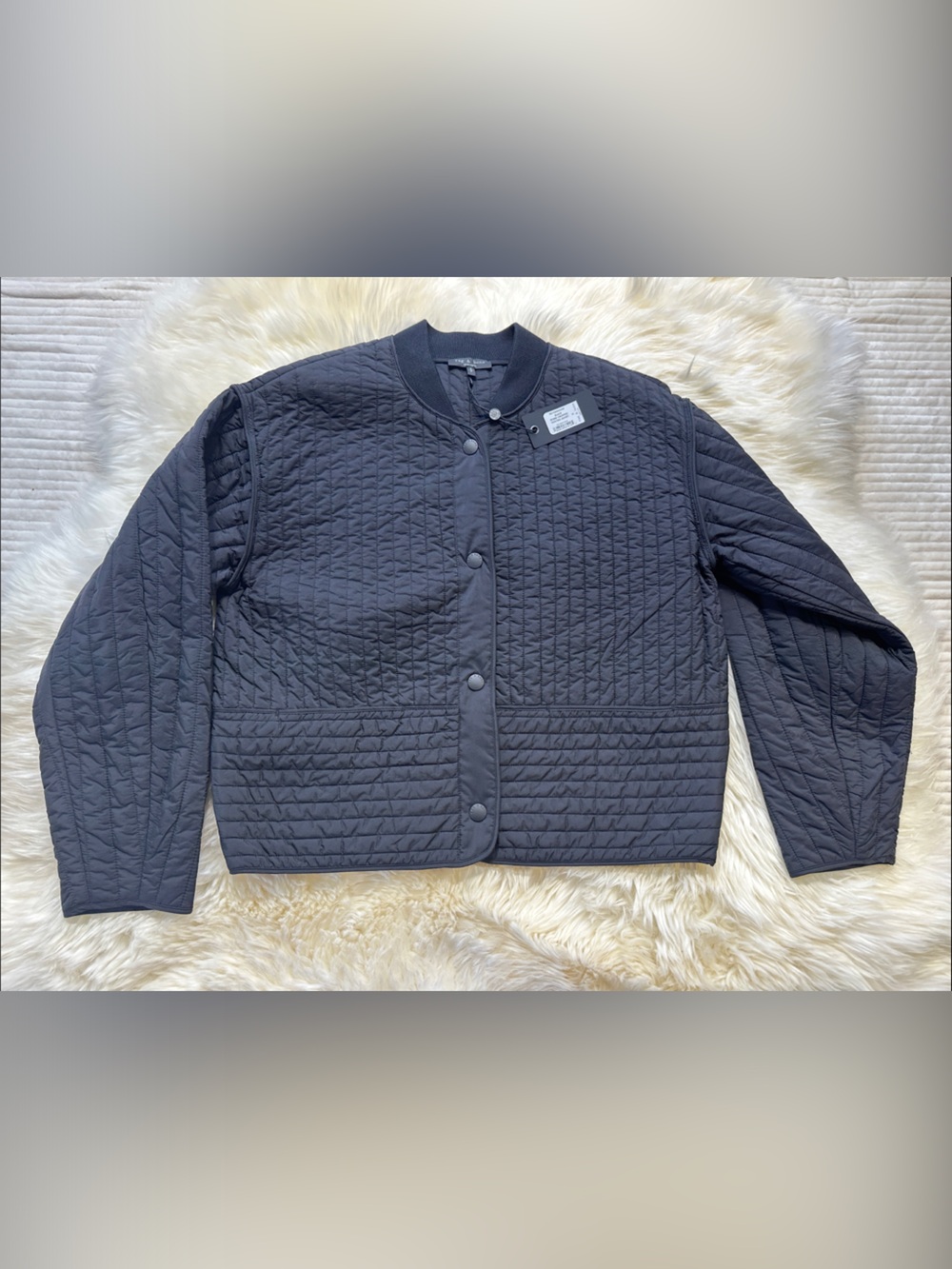 rag & bone BOBBI CROPPED QUILTED JACKET Coat